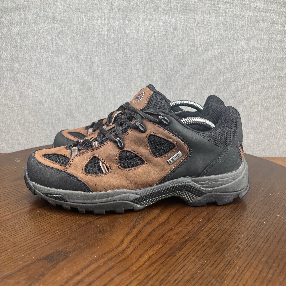 Ecco‎ Receptor Boot Women's Size 39L / 8 Brown Black Leather Goretex Hiking